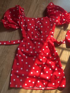 Red Dotted Dress