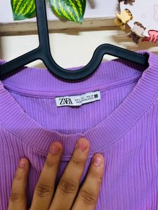 Zara Purple Top
