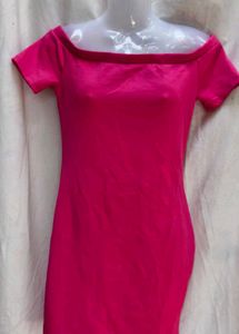 Hot Pink Bodycon Mini Dress