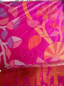Pink &amp; Gold Ethnic Saree