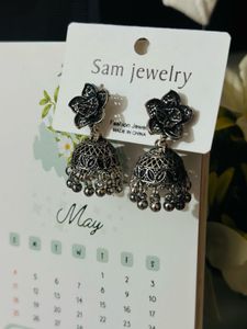 Oxidised Silver Earrings