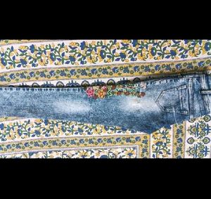 Floral Embroidered Jeans