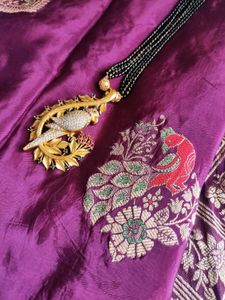 Pure Crape silk Weaving mistake Saree