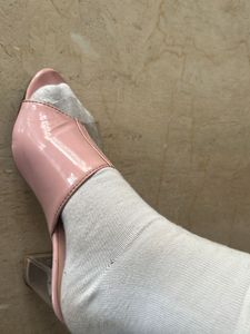 Baby Pink With Trasparent Heel Beautiful
