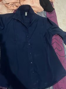 Navy Blue Women's Shirt