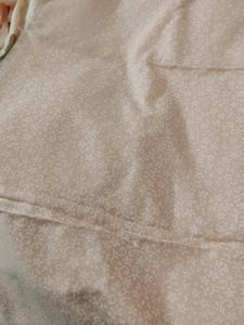 Pure Cotton Dress Material In Peach Colour