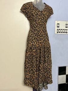 Pintrest Leopard Print Maxi Dress