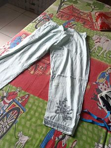 Sky Blue Trouser Suit