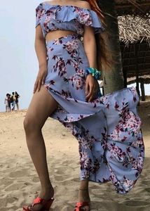 Top Skirt Western Set