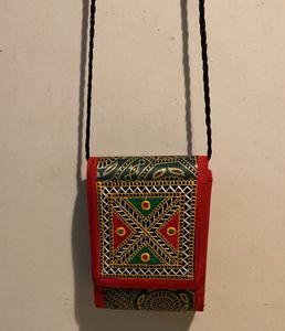 Embroidered Crossbody Bag