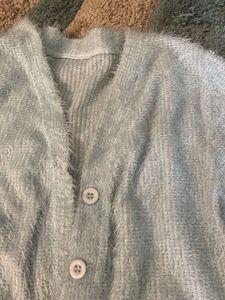 Fluffy Cropped Cardigan very soft n new