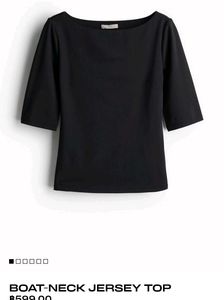 Black H&amp;M Top ( BOAT NECK )