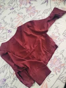 Burgundy Maroon Crop Top