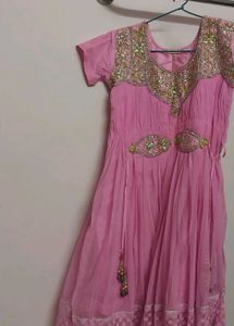 Pink Embroidered Kurta Set