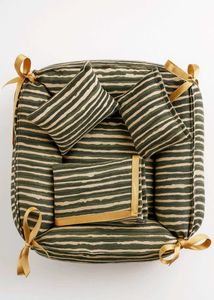 Soft cushioned bed for ladoo gopal
