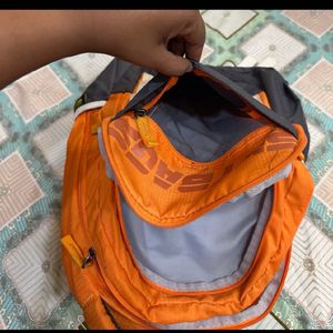 Orange Grey Backpack