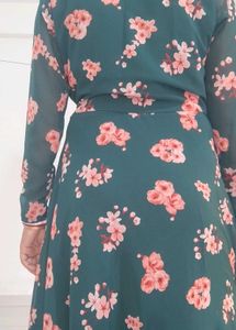 Floral Print Wrap Dress