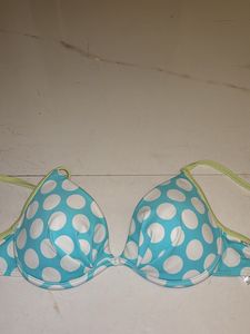 Blue Swim Wear Bra