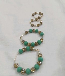 Boho Chic Beaded Hoop Earring Set