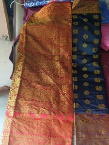 Black And Red Banarasi Saaree