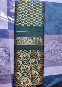 Selling A Beautiful Green Banarsi Saree