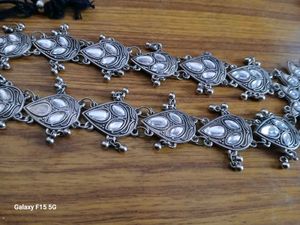 Oxidised Kundan Set