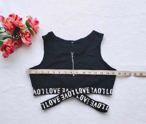 Black Crop Top