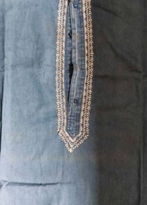 Denim Kurta