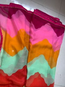 Gik Jak Color Patten Saree