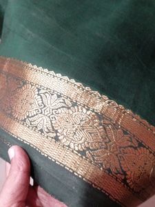 Bottle Green Kanchi Silk Saree