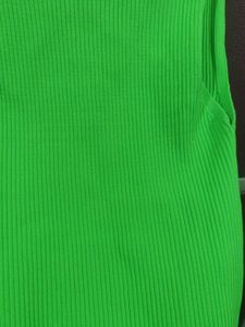 Neon Green Knit Tank Top