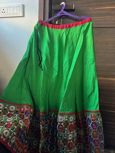 Green Navratri choli Set