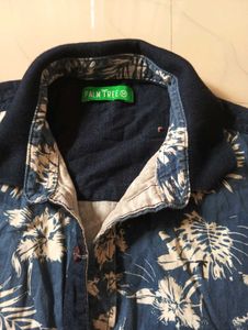 Floral Print Sleeveless Shirt