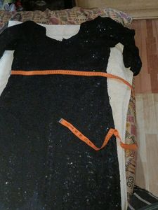 Black Squence Kurta