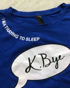 BLUE T-SHIRT TOP