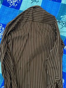 Striped Brown Shirt - Size L