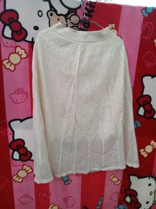 Elegant White knitted  Skirt