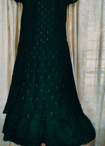 Emerald Green Embellished Dress