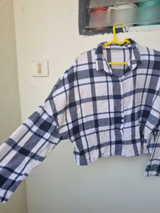 Plaid Button-Up Shirt