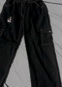 CK Black Cargo Pants