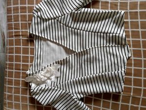 Striped Cropped Blazer