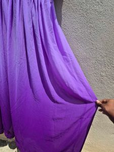 Purple Falred Maxi Dress