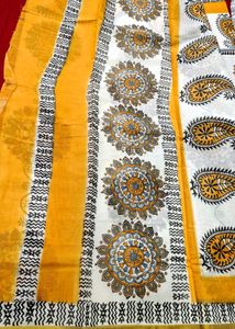 Kerala cotton Elegant Printed Saree