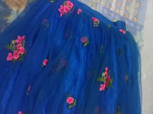 Midi Gold And Blue Colour 36&#34;Size