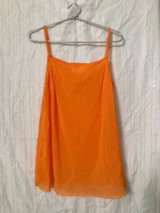 Orange Sleeveless Top