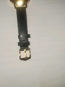 LACOSTE unisex Leather Black Watch