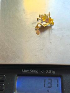 Real Gold 18k Holmark Huid Earring