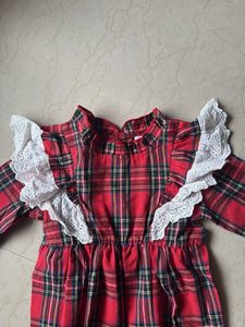 Plaid Baby Romper