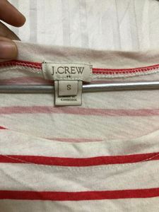 J.CREW White Long Sleeve T Shirt