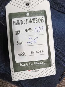 B@101 Size-26 (Sale) Latest Ladies high waist Jean